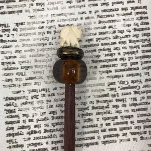 Hairstick Hair Stick Elephant Brown Cream